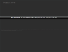 Tablet Screenshot of bozbas.com